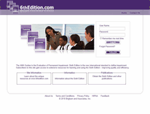 Tablet Screenshot of 6thedition.com